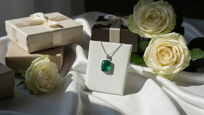 Occasions pour offrir un pendentif en émeraude